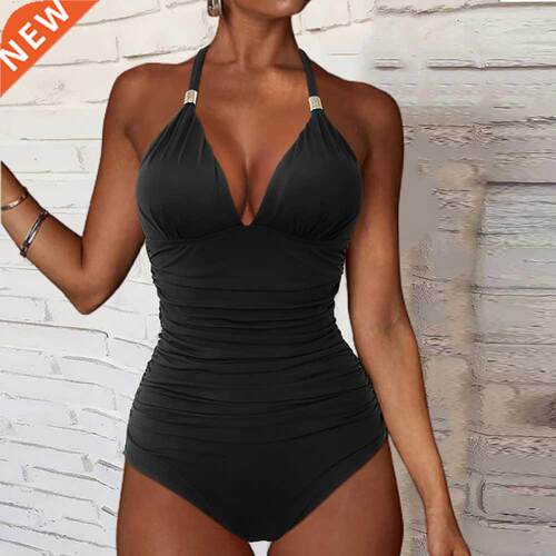 RUUHEE Push up Swimwear One Piece Swimsuit Women Black Bathi