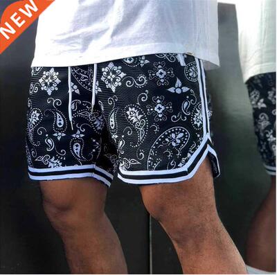 Camouflage shorts Latest Splicing Mesh Breathable Men's Fitn