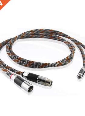 Pair ST-48B Silver-Platedr OFC XLR to RCA Audio Hifi Interco