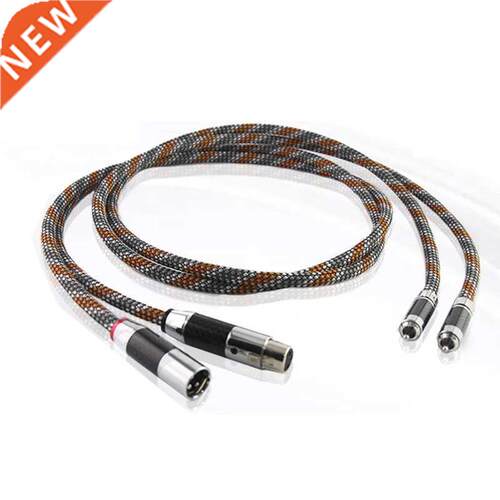 Pair ST-48B Silver-Platedr OFC XLR to RCA Audio Hifi Interco
