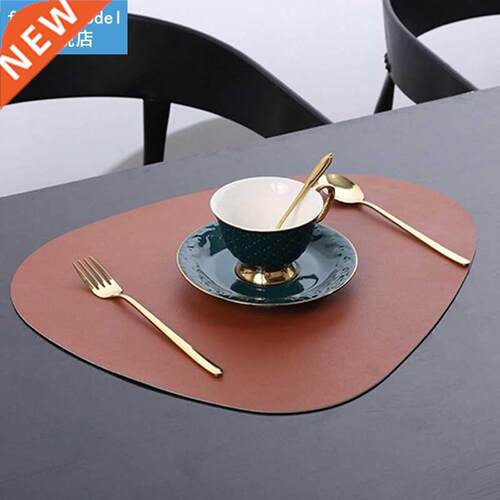 Leather Tableware Pad Oil Water Resistant Heat Insulation No