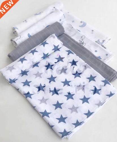 100% Cotton Muslin Baby Swaddles Newborn Blankets Bath Gauze