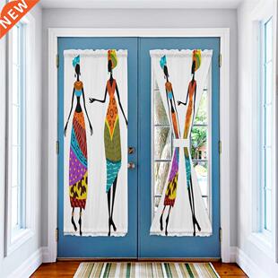 African Women Ethnic Window Curtain for Living Room Luxury