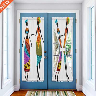 African Women Ethnic Window Curtain for Living Room Luxury