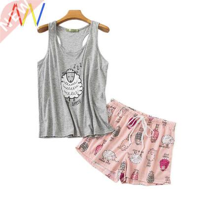 20 Summer shorts sleepwear shorts pajamas Cute women pyjamas