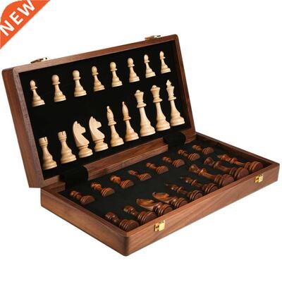 Top Grade Chess Set Traditional Wooden Folding Classic