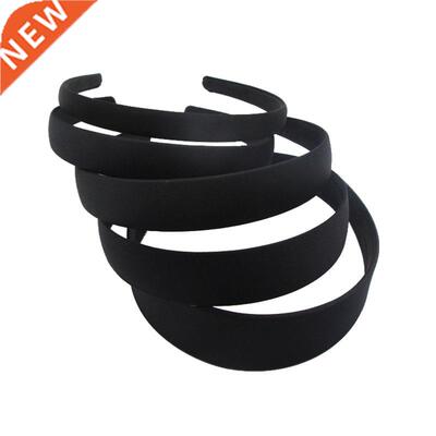 4pcs Blck simple wide hir bnds 1.5 2 2.5 3 4cm DIY jewelr