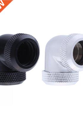 14mm OD G1/4 Inner Thread 90 Degree Tube Connector for PC Wa