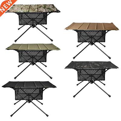 Al aire libre mesa plegable con bolsillo de red portá