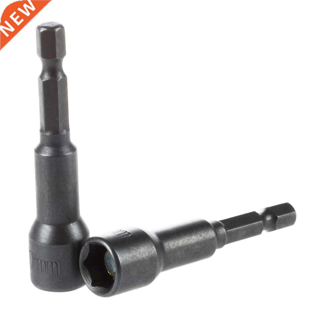 2Pcs 1/4 Shank 10mm Socket Wrench Hex Nut Driver Bit