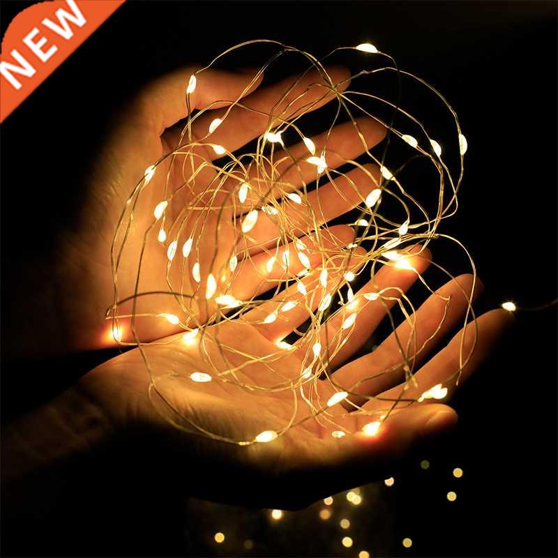 5 Colors LED Outdoor Lght Strng Fary Garland Battery Powe