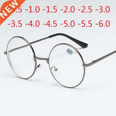 Round Glasses Woman Men Glasses Retro Myopia Optical Metal F