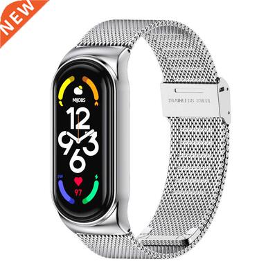 Mi Band 7 Strap for Xiaomi Mi Band 6 5 4 3 Bracelet Metal Wr
