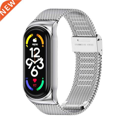 Mi Band 7 Strap for Xiaomi Mi Band 6 5 4 3 Bracelet Metal Wr