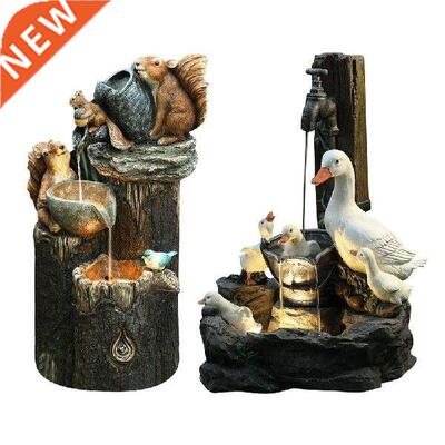 Sar Decor Duck/Squirrel Statue Resin Ornament Garden Yard