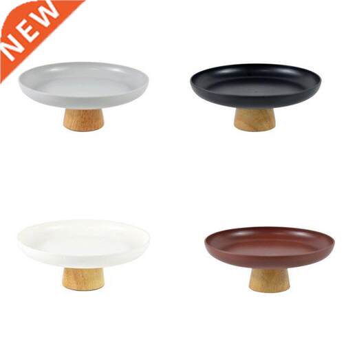 Nordic Round Solid Wood Base Tray Snack Tray Fruit Food Tray