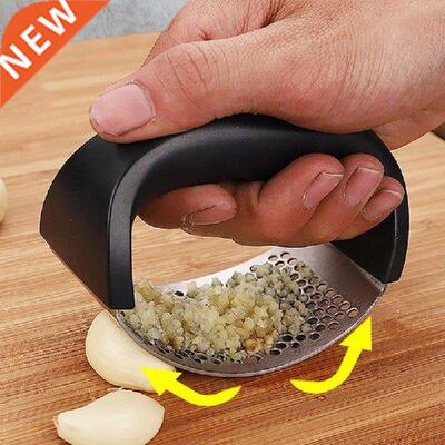 304 Stainless Steel Manual Garlic Press Curved Garlic