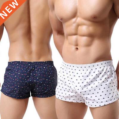 2022 Men Underwear Boxer Shorts Loose Breathable Sleepwear T