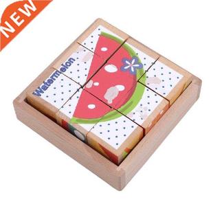 High Grade Six-face Picture Wooden Jigsaw 3D Puzzle Toys