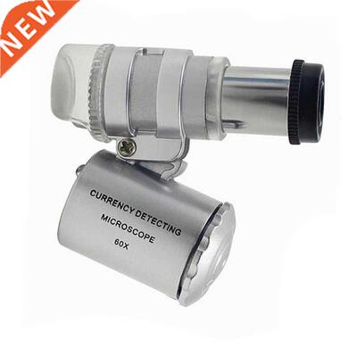 Mini 60X Microscope Magnification Pocket Jewelry Magnifier L