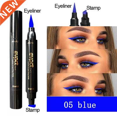 Blue Winged Eyeliner Stamp Waterproof Long Eye Liner Pencil