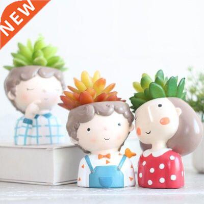 Succulent Plant Pot Cute Boy Mn Flower Pot Creatve