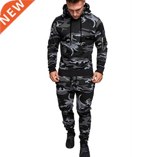 NEW Autumn Winter Men's Casual Tracksuit Men Hoodies