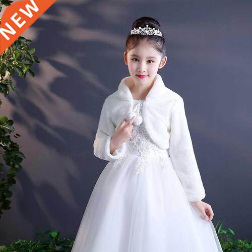 2022 Baby Girl Coats Without Dress Kids Faux Fur Warm Short