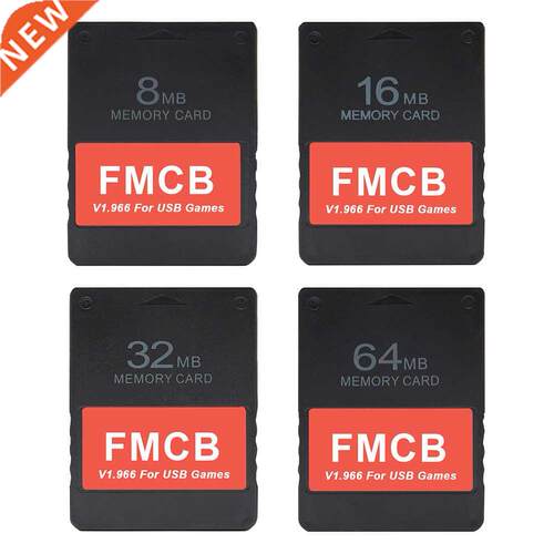 FMCB Memory Card for PS2 Console V1.966 8MB/16MB/32MB/64MB M