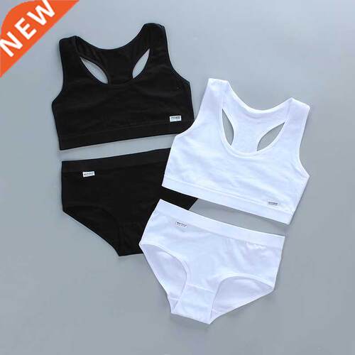 Girls Training Bras Panties Kids Cotton Underwear Sets Teens
