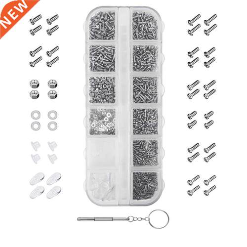 Mini Nails Nut Assortment Repair Tiny Screws Tool Set 1100Pc