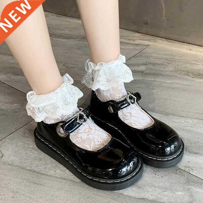 Spring Autumn Girls Lolita Shoes Patent Leather Women Mary J