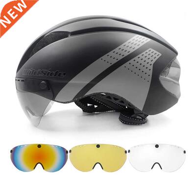 Aero helmet tt time trial cycling helmet for men women goggl