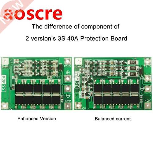 3S 40A Li-ion Lithium Battery Charger Lipo Cell Module PCB B