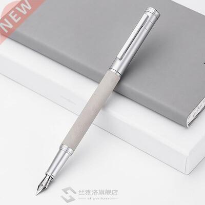 *Hongdian Black Metal Fountain Pen Titanium Black EF/F/Bent