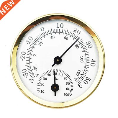 Newest Metal Thermometer Hygrometer Wall Mounted Household