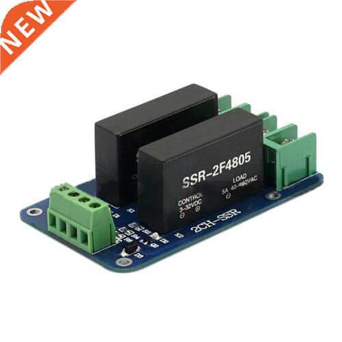 2 Channel SSR-2F Solid State Relay Module board 3V-32V 5A Fo
