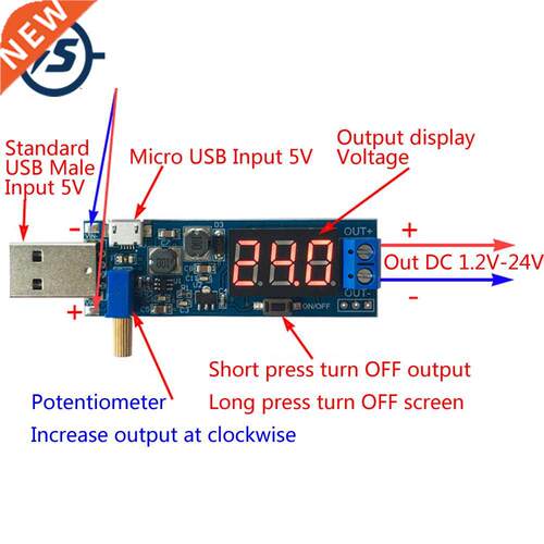 Boost Buck Converter USB Step UP / Down Power Supply Module