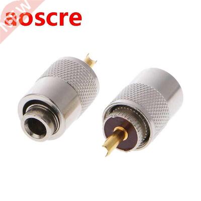 10 Pcs UHF PL-259 Male Solder RF Connector Plugs For RG8X Co