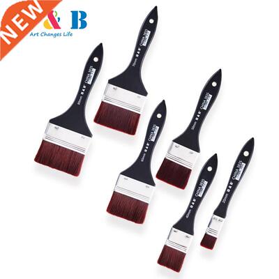 6Sizes Exquisite Watercolor Oil Flat Art Paint Brush Nylon H