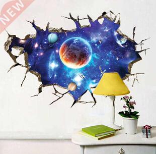 Galaxy Planet 3D Window Wall Sticker Removable Living Room