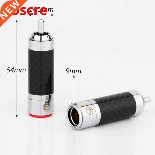Preffair R1725 4Pcs Copper Rhodium Plated Non Solder Carbon
