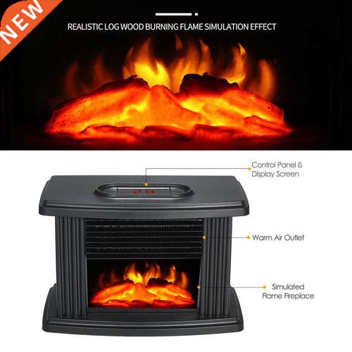 1000W Electric Fireplace Hater With Remote Control Fireplace