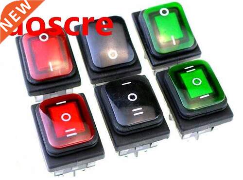 1Pcs Waterproof 4pin /6Pin Rocker Switch 2/3 Position Locki