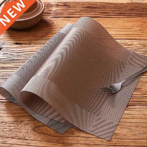 Rectangle Solid Color Pad Coaster for Kitchen Dining Table