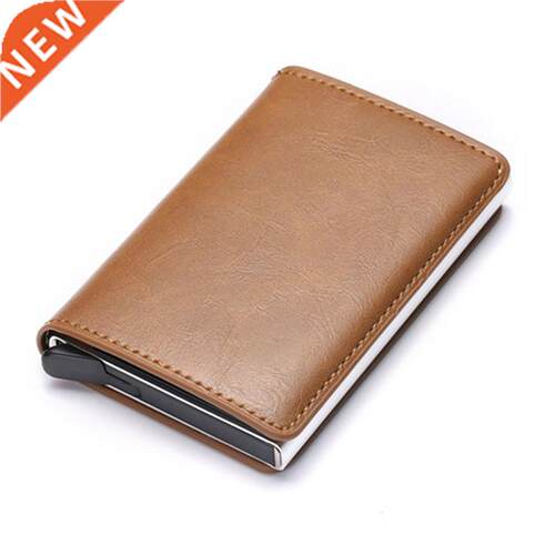 Credit Card Holder Wallet Men Women Metal RFID Vintage Alumi