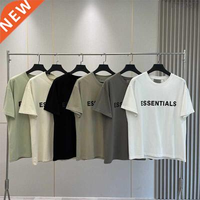 Summer High Quality ESSENTIALS T-shirt 100% Cotton Loose Te