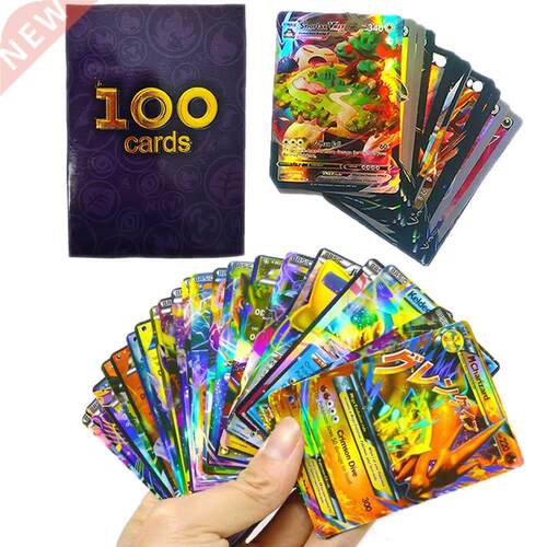 100Pcs/Box pokemon VMAX Cards GX EX Mega Pokemones Game Boos