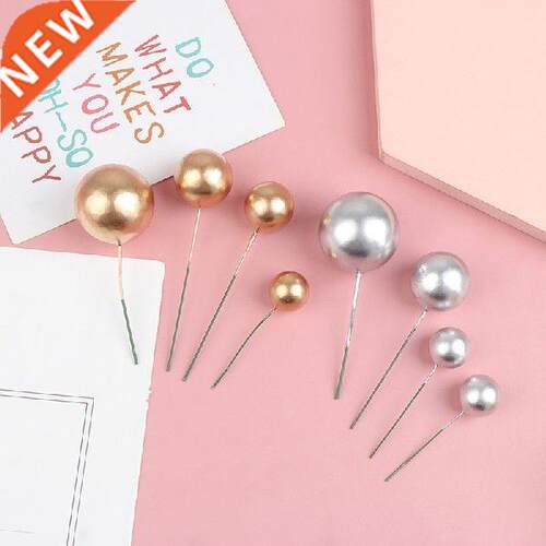 20pcs Golden Ball Cake per Birthday Party Cupcake per