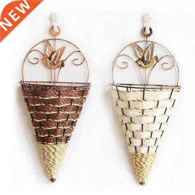 Flower Po tWall plantng Net Straw Macrame Plant Hanger Flow